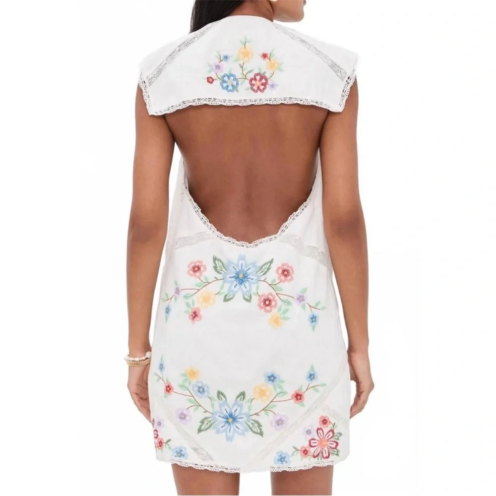 Free People Willow Embroidered Mini Dress - Picture 3 of 7